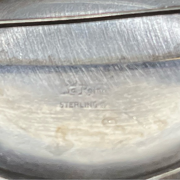 Vintage Engraved Oval Sterling Silver Brooch - Floral Motif - Picture 6 of 6